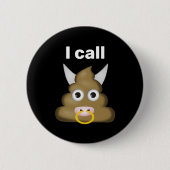 Ik noem Bull Poop Emoji Ronde Button 5,7 Cm (Voorkant)