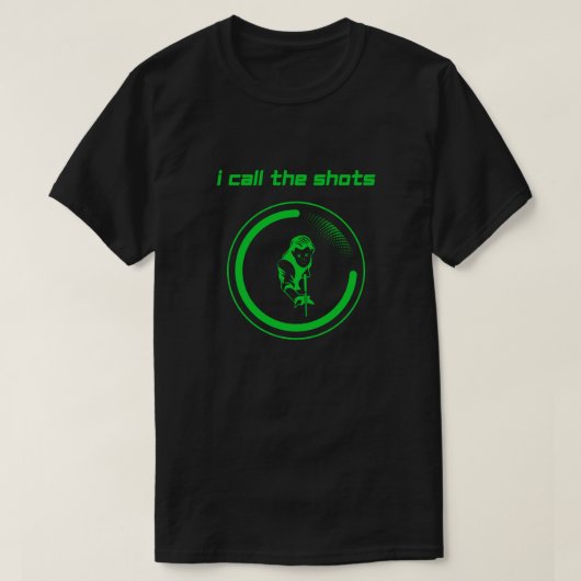Ik noem de schoten citaat helder groen T-Shirt (Design voorkant)