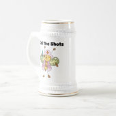 Ik noem de Shots Nurse T-shirts en cadeautjes Bierpul (Voorkant links)