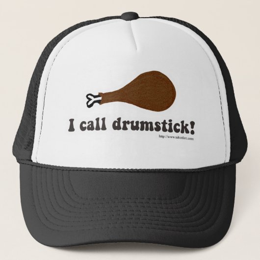 Ik noem Drumstick Deze Thanksgiving Trucker Pet (Voorkant)