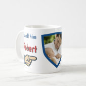 Ik noem hem World's Best Dad op maat Koffiemok (Voorkant links)