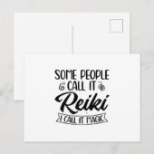 Ik noem het magie | Cadeauideeën voor Reiki-meeste Briefkaart (Voorkant / Achterkant)