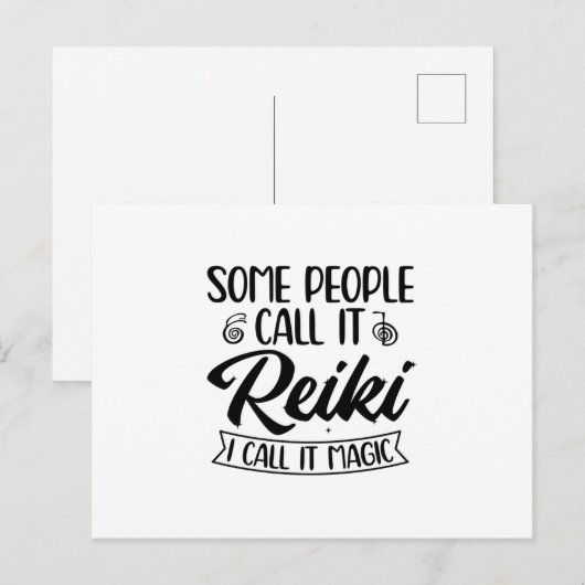 Ik noem het magie | Cadeauideeën voor Reiki-meeste Briefkaart (Voorkant / Achterkant)
