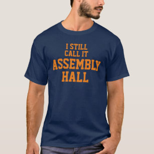 Ik noem het nog steeds Assemblée - blauw/Oranje T-shirt