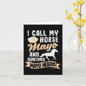 Ik noem mijn paard Mayo en soms Mayo. Kaart (Gele Bloem)