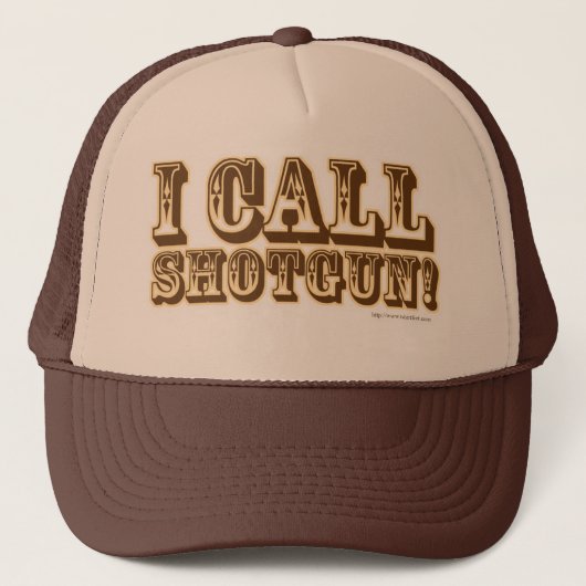 Ik noem Shotgun Epic Childhood Memory Motto Trucker Pet (Voorkant)
