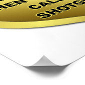 Ik noemde Shotgun Funny Poster (Hoek)