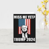 Ik nog grappig Trump 2024 Kaart (Gele Bloem)