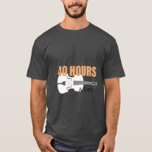 Ik oefen 40 uur per dag - Een viool citaat T-shirt