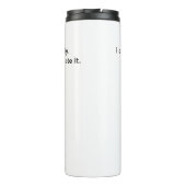 Ik oefen uit omdat ik van mijn lichaam hou dat aan thermosbeker (Achterkant)