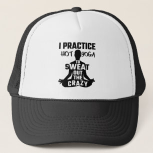 Ik oefen warm Yoga uit om uit de luie te zweven Trucker Pet