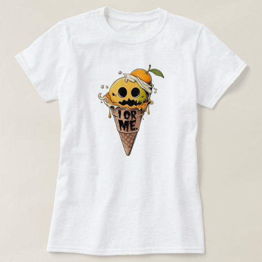 Ik of ik, schattige ijskreet t-shirt (Design voorkant)