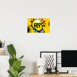 "Ik omarm mijn creativiteit" Motivatie Affirmatie Poster