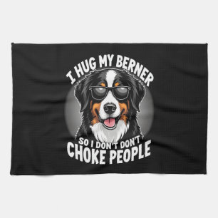 Ik omhels mijn Berner zodat ik geen mensen wurg Fu Theedoek