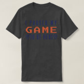Ik onderbreek mijn spel om hier te zijn videogames t-shirt (Design voorkant)