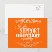 IK ONDERSTEUN DE GELIJKHEID VAN DE MARRIAGE -.png Briefkaart (Voorkant / Achterkant)
