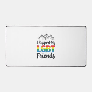 Ik Ondersteun Mijn LGBT Vrienden Regenboog Pride V Bureaumat