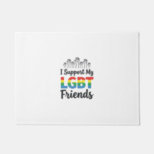 Ik Ondersteun Mijn LGBT Vrienden Regenboog Pride V Deurmat