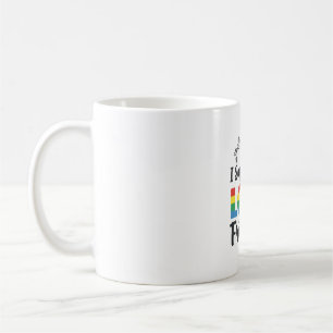 Ik Ondersteun Mijn LGBT Vrienden Regenboog Pride V Koffiemok