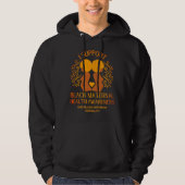 IK Ondersteun ZWART MATERNALE GEZONDHEID BEWUSTZIJ Hoodie (Voorkant)