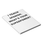 IK ONDERTEK SPAANS WAT UW SUPERPOWER.png IS. Notitieblok (Schuin)