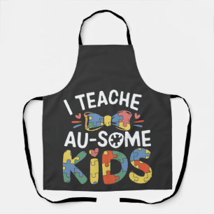 Ik Onderwijs Au-some Kinderen Autisme Bewustzijn L Schort