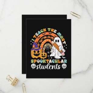 Ik Onderwijs De Meest Spooktactische Studenten Uitnodiging Briefkaart