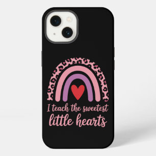 Ik Onderwijs De Mooiste Harten Regenboog Leraar iPhone 13 Hoesje