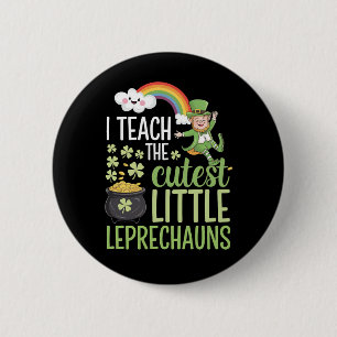 Ik Onderwijs De Schattigste Kleine Kabouters Ierse Ronde Button 5,7 Cm