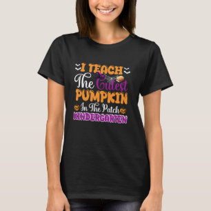 Ik Onderwijs De Schattigste Pompoenen Kleuter Hall T-shirt