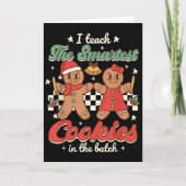 Ik Onderwijs De Slimste Koekjes In De Batch Leraar Kaart (Voorkant)
