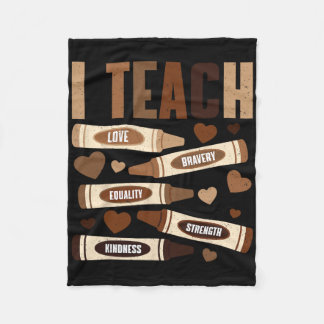 Ik Onderwijs Moed Liefde Gelijkheid Kracht Vriende Fleece Deken