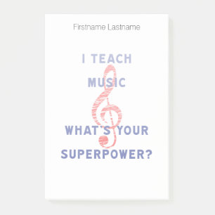 Ik onderwijs Muziek wat Uw Superpower is Post-it® Notes