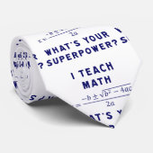 Ik onderwijs Wiskunde/wat Uw Superpower is? Stropdas (Opgerold)