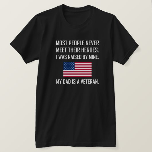 Ik ontmoet Heroes mijn vader een veteraan T-shirt (Design voorkant)