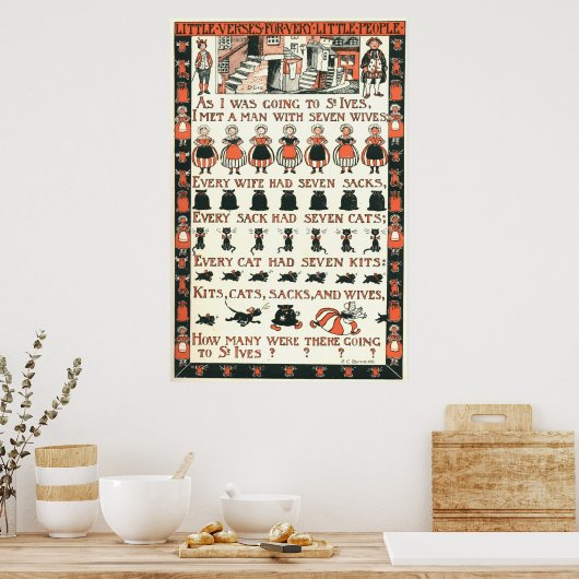 Ik ontmoette een Man met zeven vrouwen Poster (Keuken)