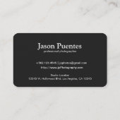 Ik ontspruit mensen - Professionele Fotograaf Visitekaartje (Achterkant)