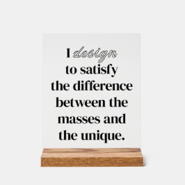 Ik ontwerp acryl bord