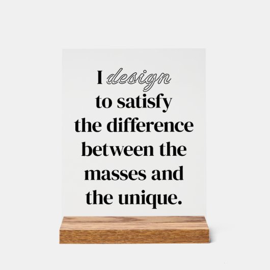 Ik ontwerp acryl bord (Voorkant)