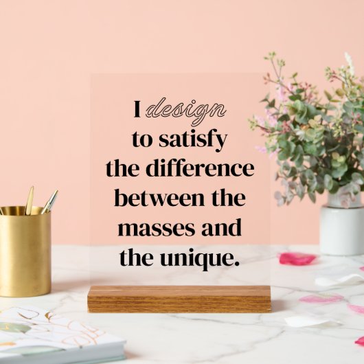 Ik ontwerp acryl bord (Huwelijk)