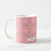 Ik ontwerp alleen mijn leven | ROOS patroon Koffiemok (Links)