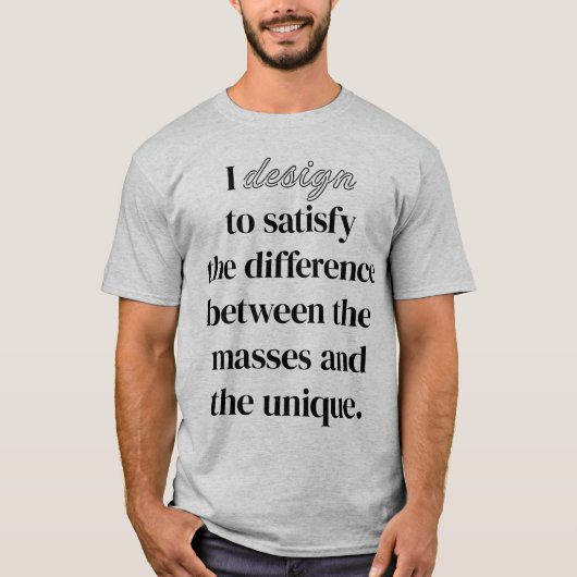 Ik ontwerp een basic T-shirt voor mannen (Voorkant)