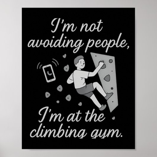 Ik ontwijk geen mensen die Klimgym Script gebruike Poster (Voorkant)