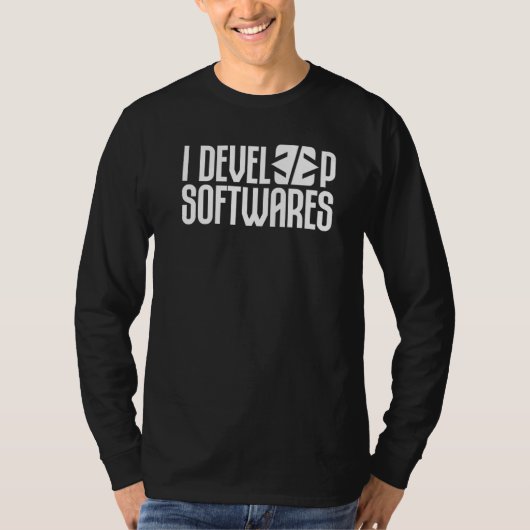 Ik ontwikkel software ontwikkelend ingenieur progr t-shirt (Voorkant)