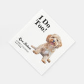 Ik ook! Cockapoo Hond Hond Trouwen Servet (Hoek)