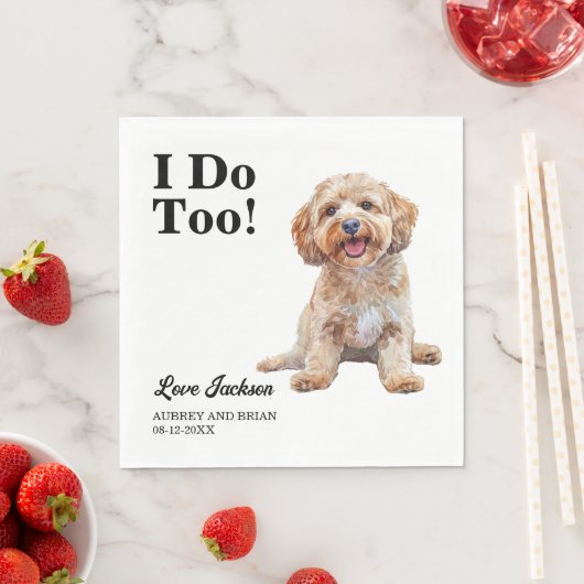Ik ook! Cockapoo Honden Servetten met Foto (Insitu)