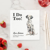 Ik ook! Dalmation Hond Hond Hond Trouwen Servet (Insitu)