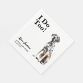 Ik ook! Dog Great Dane Huisdier Servet (Hoek)
