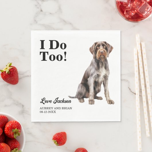 Ik ook! Duitse Draadharige Pointer Hond Huisdier Servet (Insitu)