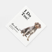 Ik ook! Duitse Draadharige Pointer Hond Huisdier Servet (Hoek)